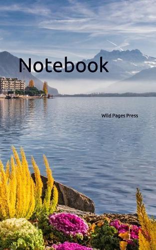 Notebook: lake mountains landscape Montreux Switzerland Swiss