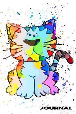 Journal: Awesome Artistic Cat Gifts: Lined Notebook Journal: Unique Customized Pages