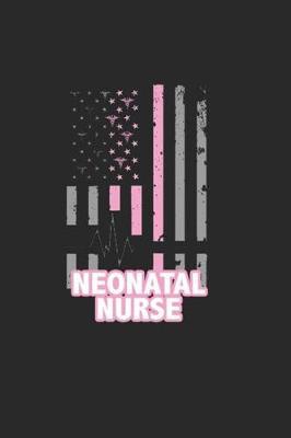 Neonatal Nurse Flag Notebook: Pink Flag Nursing Notebook with Caduceus