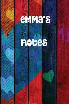 Emma's Notes: Colourful Personalised College Ruled Notebook