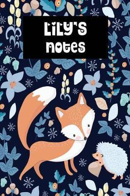 Lily's Notes: Winter Fox Personalised College Ruled Notebook
