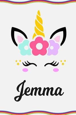 Jemma: Personal Notebook Personal Diary Unicorn Notebook Personalized Journal Customized Journal Unicorn Lover Personal Name Notebook