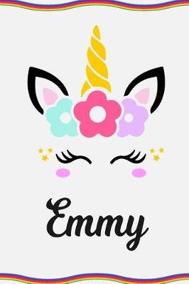 Emmy: Personal Notebook Personal Diary Unicorn Notebook Personalized Journal Customized Journal Unicorn Lover Personal Name Notebook