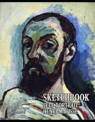Sketchbook - Self Portrait - Henri Matisse: 200 Blank Pages - 8.5x11 Inches