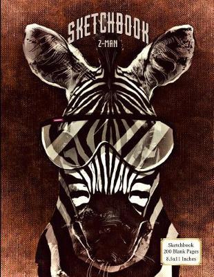 Sketchbook - Z-Man: 200 Blank Pages - 8.5x11 Inches