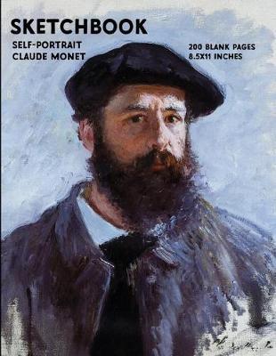 Sketchbook - Self Portrait - Claude Monet: 200 Blank Pages - 8.5x11 Inches