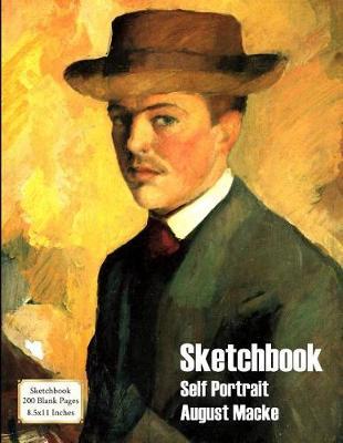 Sketchbook - Self Portrait - August Macke: 200 Pages - 8.5x11 Inches