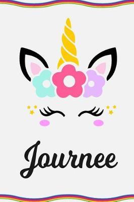 Journee: Personal Notebook Personal Diary Unicorn Notebook Personalized Journal Customized Journal Unicorn Lover Gift Personal Name Notebook