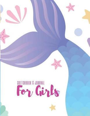 Sketchbook & Journal for Girls: Blank Drawing Book. Extra Large, 8.5x11 . for Designs Sketches Drawing Doodle Note Taking. Unlined Notebook Journal