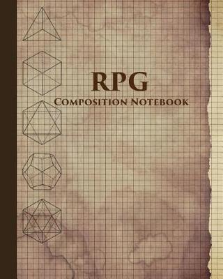RPG Composition Notebook: Textured Blank Graph Paper