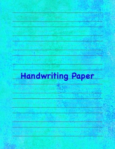 Handwriting Paper: 8.5x11 Notebook with 100 Pages of White Paper, with Guide Lines to Practice Handwriting!