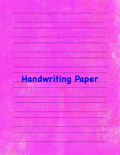 Handwriting Paper: 8.5x11 Notebook with 100 Pages of White Paper, with Guide Lines to Practice Handwriting!
