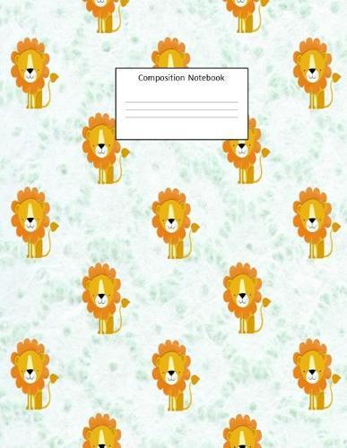 Composition Notebook: Lion Collage: Wide Ruled: 100 Pages: 8.5 X 11