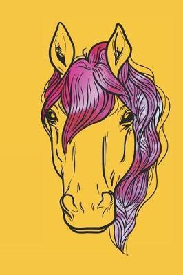 Pink Hair Horse: 6x9 Ruled Notebook, Journal, Daily Diary, Organizer, Planner