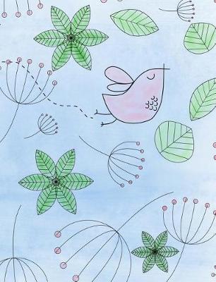 Flying Summer Watercolor Bird Composition Book: College Ruled 7.44 X 9.69 Softcover Composition Book / Notebook Gift Journaling Lists Doodling Brainstorming Meditation Prayer Writers