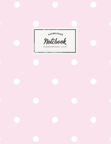 Notebook: Beautiful pink polkadot Scandinavian design ★ Personal notes ★ Daily diary ★ Office supplies 8.5 x 11 - big notebook 150 pages College ruled