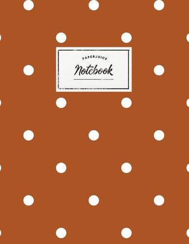Notebook: Beautiful rust/red polkadot design ★ Personal notes ★ Daily diary ★ Office supplies 8.5 x 11 - big notebook 150 pages College ruled