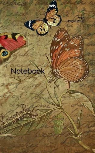Notebook: greeting card letters cards paper stationery butterflies ream butterfly letter dress man