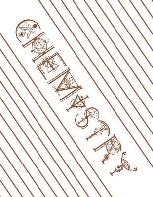 Composition Book - School Subject - Chemistry: Contemporary Look of Bright White With Decorative Font and Stripes