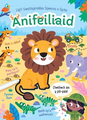 Llyfr Gweithgareddau Sgwennu a Sychu: Anifeiliaid