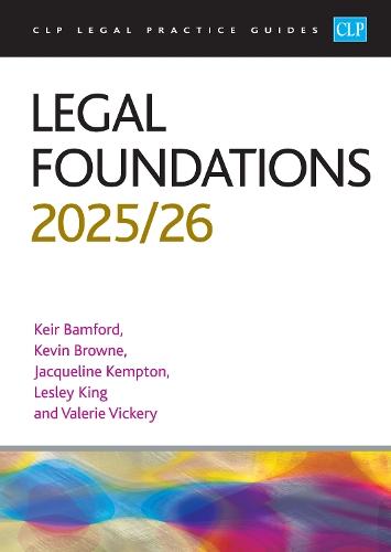 Legal Foundations 2025/26: Legal Practice Course Guides (LPC)