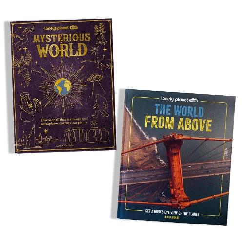 Lonely Planet Kids World Tour - 2 Book Collection Set: Mysteries & Unexplained Enigmas Across the Planet | Epic Birds Eye Photography of Iconic Landscapes & Landmarks