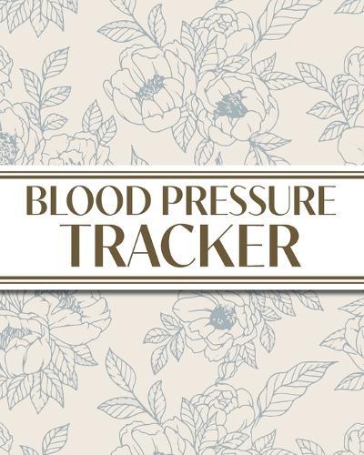 XL Large Print 1-Year Blood Pressure Tracker (Blue Roses on Cream): 8""x10"" 52+ Extra Weeks Large Daily Blood Pressure Logbook Tracker Complete with Monthly Trend Graphs (5 Weeks a Month); Perfect for Seniors with its 16 pt Font!