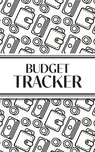 Budget Tracker (White and Black Money Outlines): 6""x9"" Hardcover Monthly Finance Organizer for Expenses, Savings, and Debt; Manage Your Money Notebook