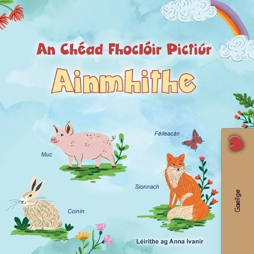 First Picture Dictionary - Animals (Irish Children's Book)