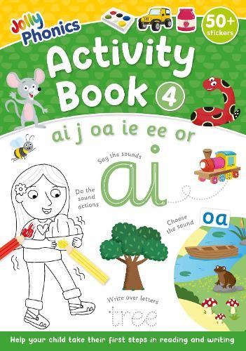 Jolly Phonics Activity Book 4: in Precursive Letters (British English edition)