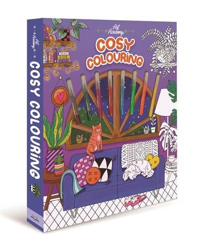 Cosy Colouring: Soft and comfy scenes | Premium brush pens | Cosy and calm creativity
