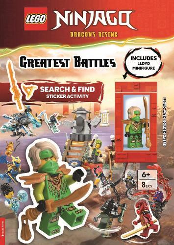 LEGO® NINJAGO®: Greatest Battles Search & Find Sticker Activity Book (with Lloyd minifigure and Golden Sabre)