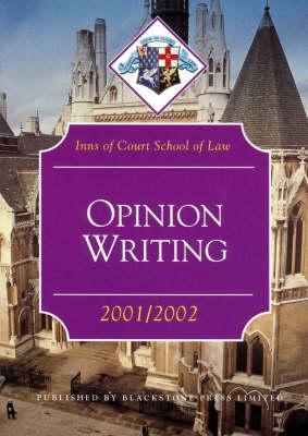 Opinion Writing 2001-2002
