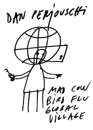 Mad Cow, Bird Flu, Global Village: The Art of Dan Perjovschi