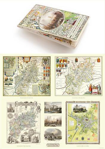 Collection of Four Historic Maps of Gloucestershire from 1611-1836