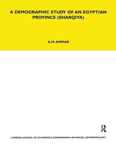 A Demographic Study of an Egyptian Province (Sharquiya)