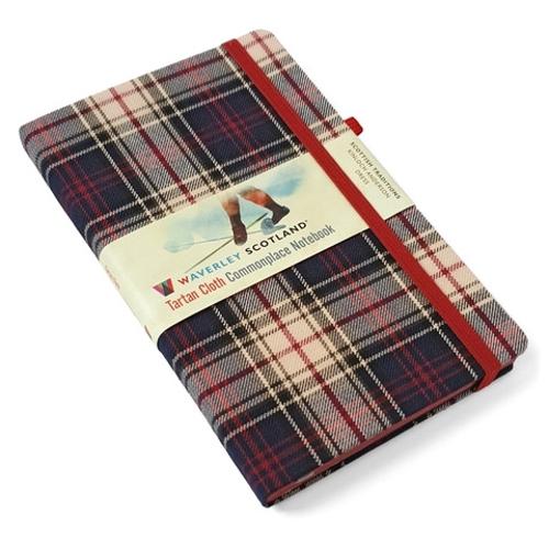 Waverley Kinloch Anderson Dress Large Commonplace Tartan Notebook with Pen Loop (21cm x 13cm): Waverley Cloth Tartan Cloth Commonplace Notebook