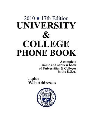 University & College Phone Book, 2010/17th Edition