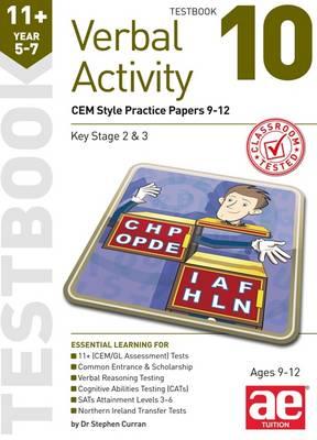 11+ Verbal Activity Year 5-7 Testbook 10: CEM Style Practice Papers 9-12