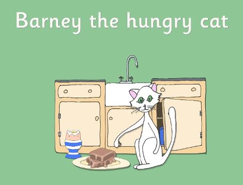 Barney the hungry cat