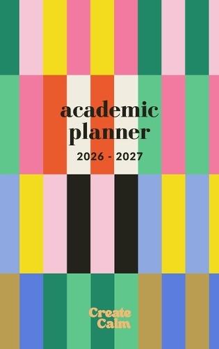 26-27 Academic Planner: Modern Stripes Small College/School Organizer July 2026 - July 2027 Weekly & Monthly