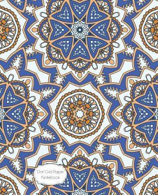 Dot Grid Paper Notebook: Blue Mandalas: 7.5 X 9.5 Dot Grid Journal, 170 Pages