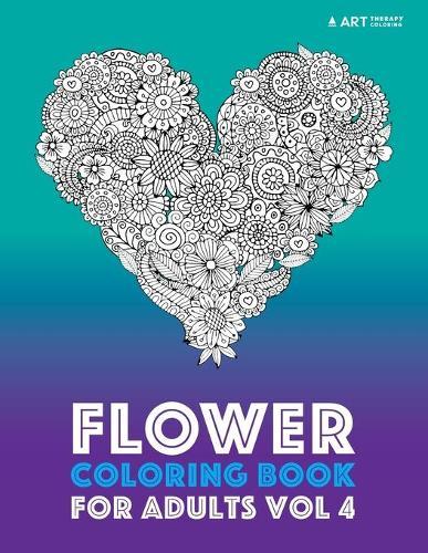 Flower Coloring Book For Adults Vol 4