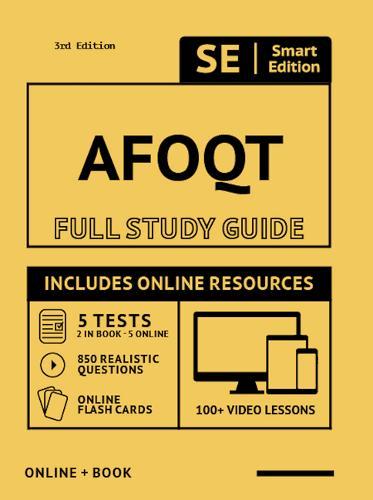 Afoqt Full Study Guide: Complete Subject Review with Online Videos, 5 Full Practice Tests, Realistic Questions Both in the Book and Online Plus Online Flashcards
