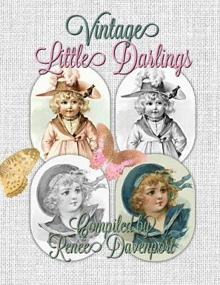 Vintage Little Darlings: Grayscale Adult Coloring Book