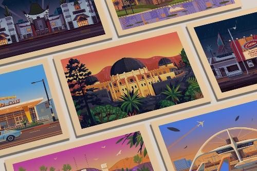 Golden Hour Postcards: The Architectural Treasures of Los Angeles