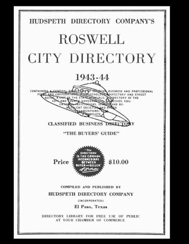 Roswell City Directory 1943-44