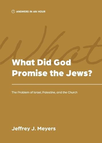 What Did God Promise the Jews?: The Problem of Israel, Palestine, and the Church
