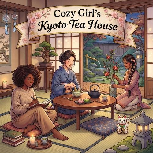 Cozy Girl's Kyoto Tea House: Fun Bold Line Adult Coloring Book Cute Comfy Japanese Zen Designs, Peaceful Daily Homebody Rituals Creative Screen-Free Wellness Gift for Seniors, Women & Teens for Stress Relief, Meditation & Mindfulness Therapy