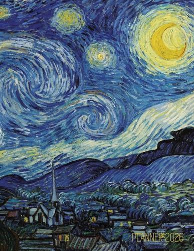 Vincent van Gogh Planner 2026: Starry Night Planner Organizer January-December (12 Months) Post-Impressionism Art